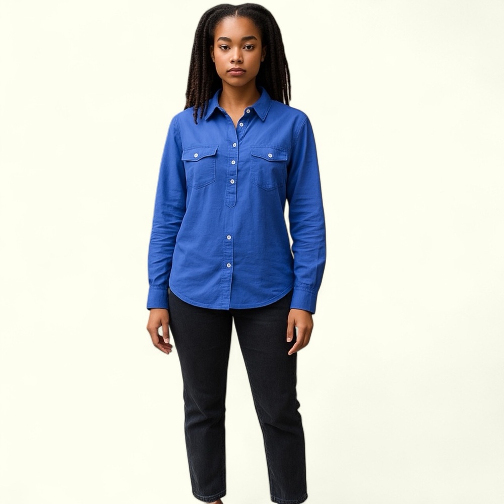 J. Crew Indigo Collared Shirt